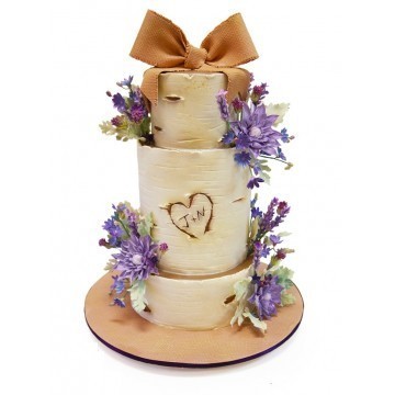 Крем / Сливки, Голый торт Трехъярусные 1 от Кондитерская Boutique cakes
