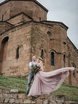 Свадебное платье Топаз. Силуэт А-силуэт. Цвет Лавандовый / Фиолетовый, оттенки Розового. Вид 1