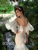 Свадебное платье Мэй. Силуэт Рыбка. Цвет Айвори / Капучино, Белый / Молочный. Вид 4