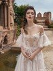 Свадебное платье Амрита. Силуэт А-силуэт. Цвет Айвори / Капучино, Белый / Молочный. Вид 3