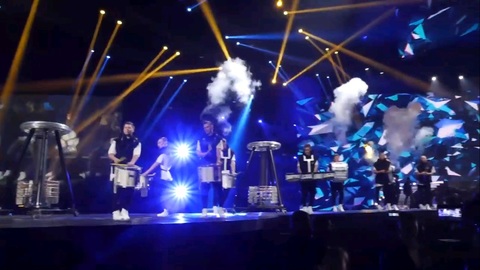 Шоу барабанщиков Vasiliev Groove на свадьбу 1