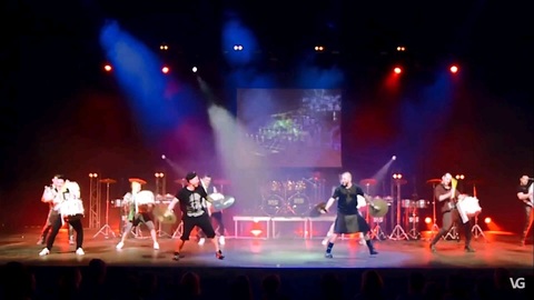 Шоу барабанщиков Vasiliev Groove на свадьбу 1