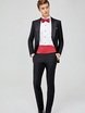 Двойка, Смокинг Свадебный смокинг черный CONOR CEREMONY от Прокат мужских костюмов BLACKTUX 1