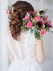 С аксессуарами / Цветами / Фатой, С плетением, Коса / Коса-пучок от Наталья Хилова 2