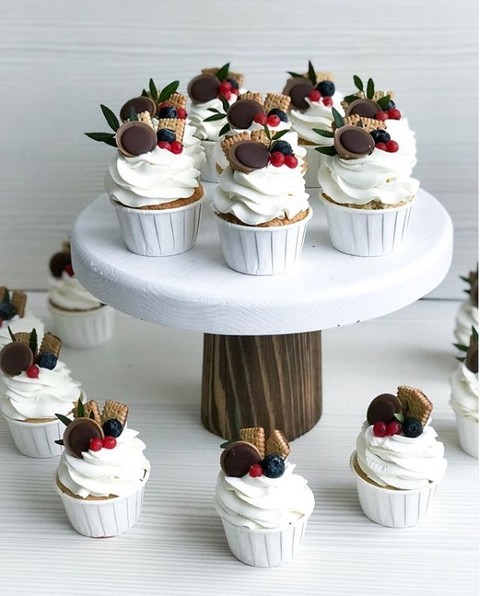 Белый, Шоколад / Коричневый Сладкий стол 20 от Delish Cake 1