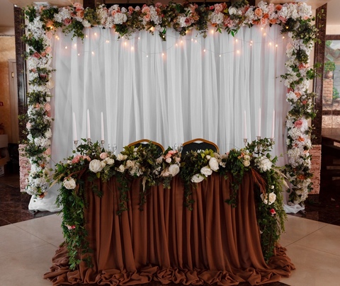 Президиум / Стол молодоженов в Эко от MWedding 1