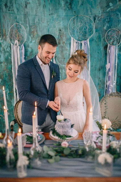 Президиум / Стол молодоженов в Бохо от Студия декора и флористики il Fiore Decor 1