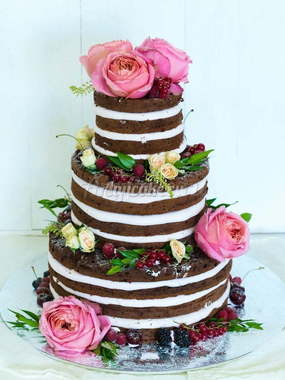 Голый торт Трехъярусные 1 от Кондитерская AnyCake