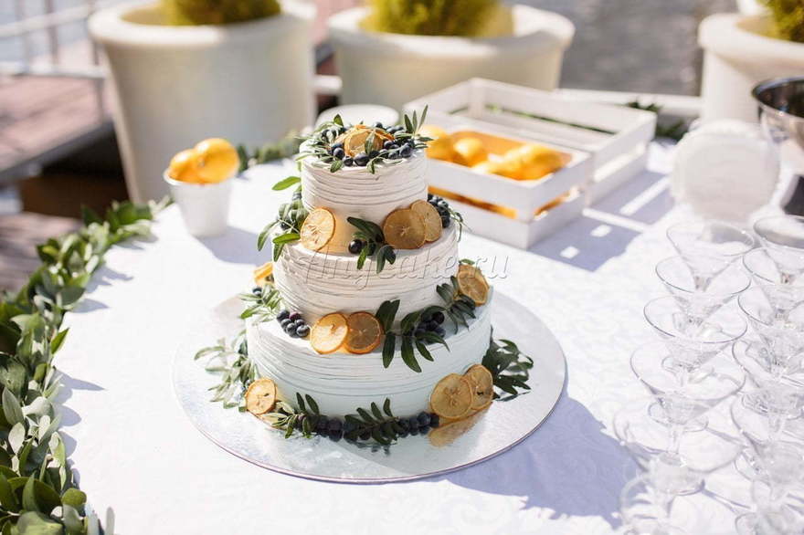 Мастика, Крем / Сливки Трехъярусные 1 от Кондитерская AnyCake