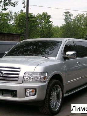 Серебристый лимузин Infiniti QX56 до 20 чел. от ЛимоФаворит 1