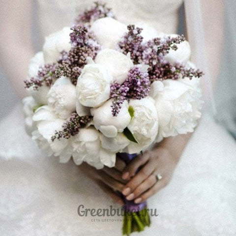 Монобукет из одного вида цветов, Классический круглый name от Green Buket 1