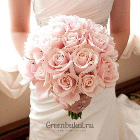 Монобукет из одного вида цветов, Классический круглый name от Green Buket 1