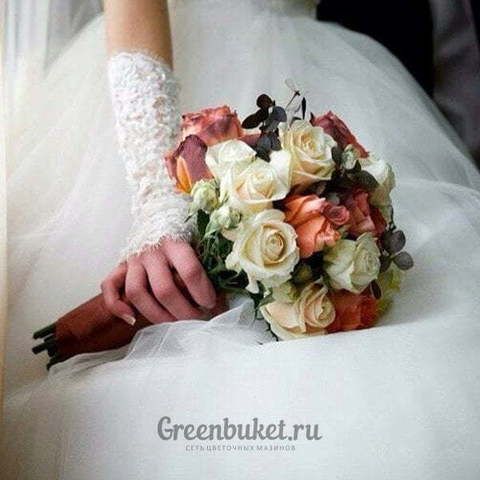 Монобукет из одного вида цветов, Классический круглый name от Green Buket 1