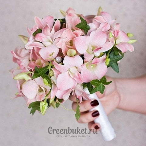 Монобукет из одного вида цветов, Классический круглый name от Green Buket 1