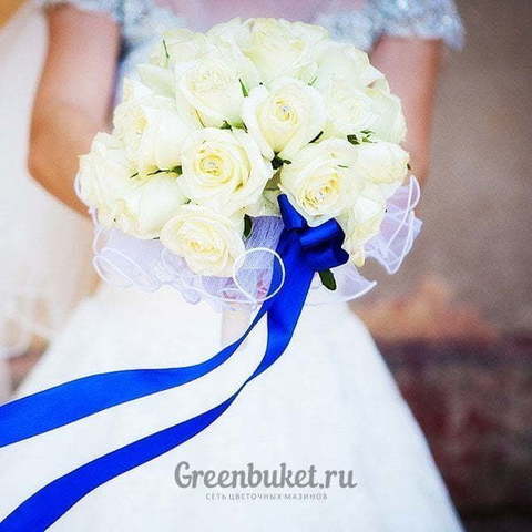 Монобукет из одного вида цветов, Классический круглый name от Green Buket 1