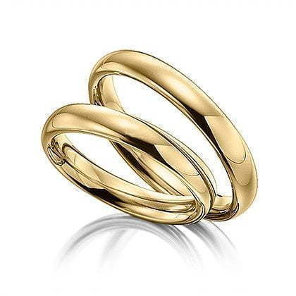 Обручальное кольцо Classic 1 из Желтое золото, Белое золото от Ювелирный салон Jewellery Art 1