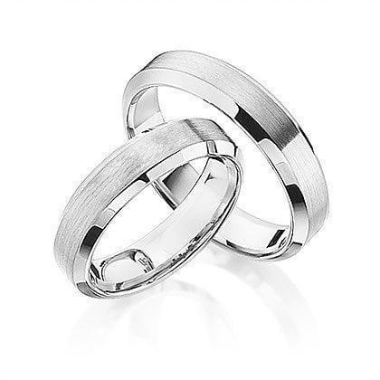 Обручальное кольцо Classic 5 из Желтое золото, Белое золото от Ювелирный салон Jewellery Art 1