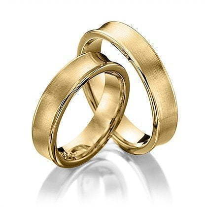 Обручальное кольцо Classic 6 из Желтое золото, Белое золото от Ювелирный салон Jewellery Art 1