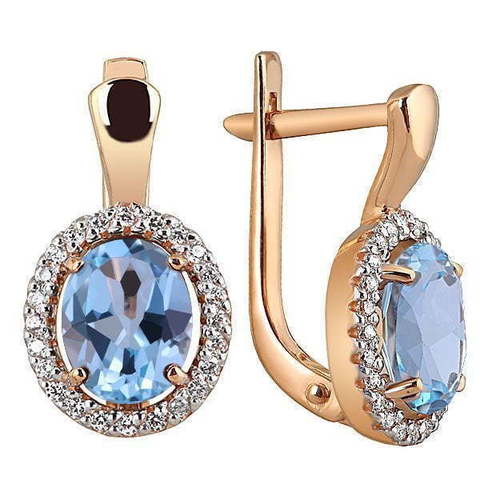 Серьги 55464032ТФ из Розовое (красное) золото от Ювелирный салон Юверос 1