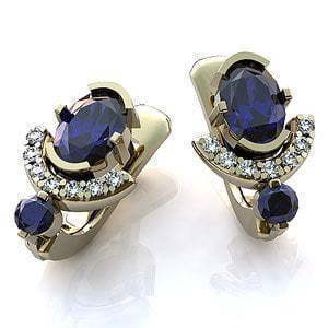 Серьги из золота из Желтое золото от Ювелирный салон Jewelry & Diamonds 1