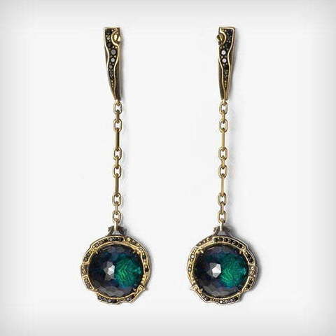 Серьги Green small из Серебро от  1