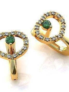 Серьги золотые из Желтое золото от Ювелирный салон Jewelry & Diamonds 1