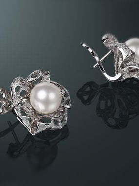 Серьги из Белое золото от Ювелирный салон Jewelry & Diamonds 1