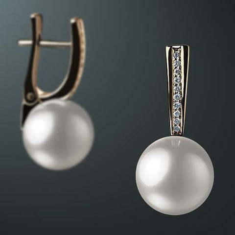 Серьги из Желтое золото, Розовое (красное) золото от Ювелирный салон Jewelry & Diamonds 1
