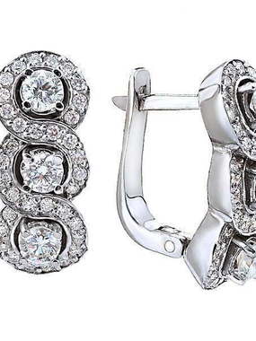 Серьги 82202 из Белое золото от Ювелирный салон Юверос 1