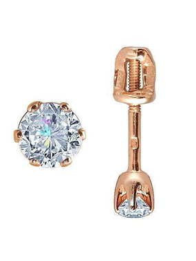 Серьги 050008Фб из Розовое (красное) золото от Ювелирный салон Юверос 1