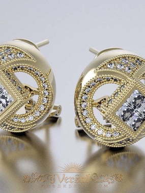 Серьги VGS0143 из Желтое золото от Ювелирный Дом Версаль 1