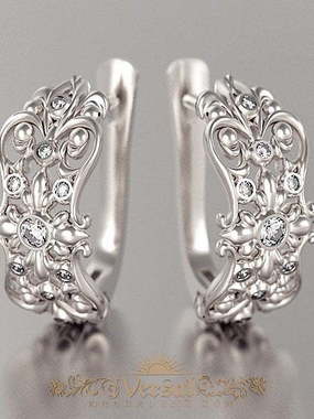 Серьги VGS0148 из Белое золото от Ювелирный Дом Версаль 1