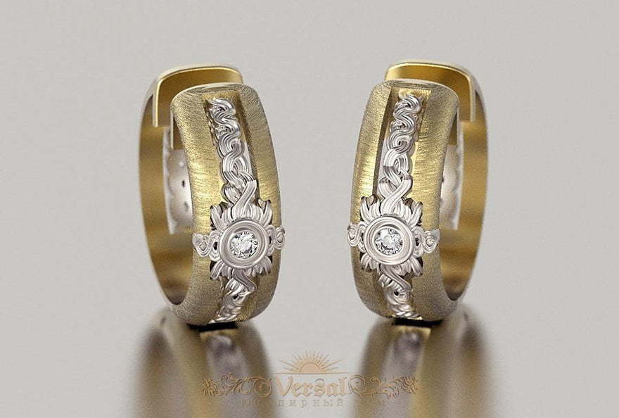 Серьги VGS0142 из Комбинированные от Ювелирный Дом Версаль 1