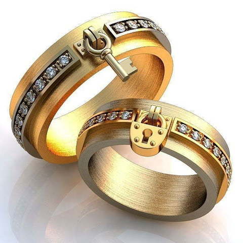 Обручальные кольца Ларина Арт.221 из Желтое золото от Ювелирный салон ROYAL DIAMONDS 1