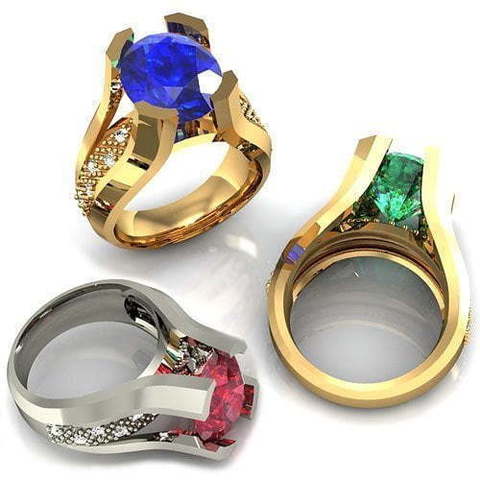 Помолвочное кольцо из Желтое золото, Белое золото от Ювелирный салон Jewelry & Diamonds 1