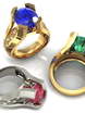 Помолвочное кольцо из Желтое золото, Белое золото от Ювелирный салон Jewelry & Diamonds 1