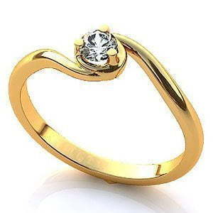 Помолвочное кольцо из Желтое золото от Ювелирный салон Jewelry & Diamonds 1