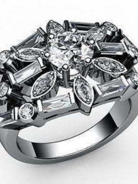 Помолвочное золотое кольцо из Белое золото от Ювелирный салон Jewelry & Diamonds 1