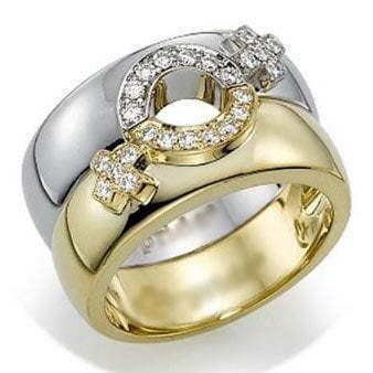 Обручальные кольца из Желтое золото, Белое золото от Ювелирный салон Jewelry & Diamonds 1