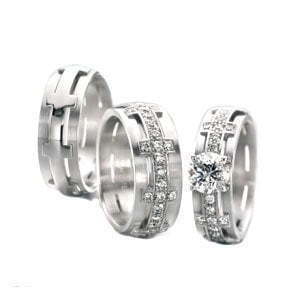 Обручальные кольца из Белое золото от Ювелирный салон Jewelry & Diamonds 1