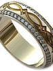 Обручальные кольца из Комбинированные от Ювелирный салон Jewelry & Diamonds 1